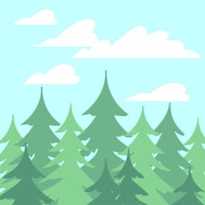 Coniferous forest. Free illustration for personal and commercial use.