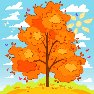 Fall tree. Free illustration for personal and commercial use.