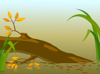 Fallen tree. Free illustration for personal and commercial use.