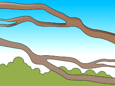 Forest branches. Free illustration for personal and commercial use.