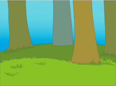 Forest tree trunks. Free illustration for personal and commercial use.