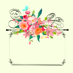 Frame with Flowers Frame Vintage. Free illustration for personal and commercial use.