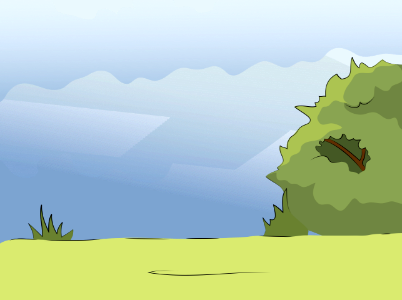 Primitive bush. Free illustration for personal and commercial use.