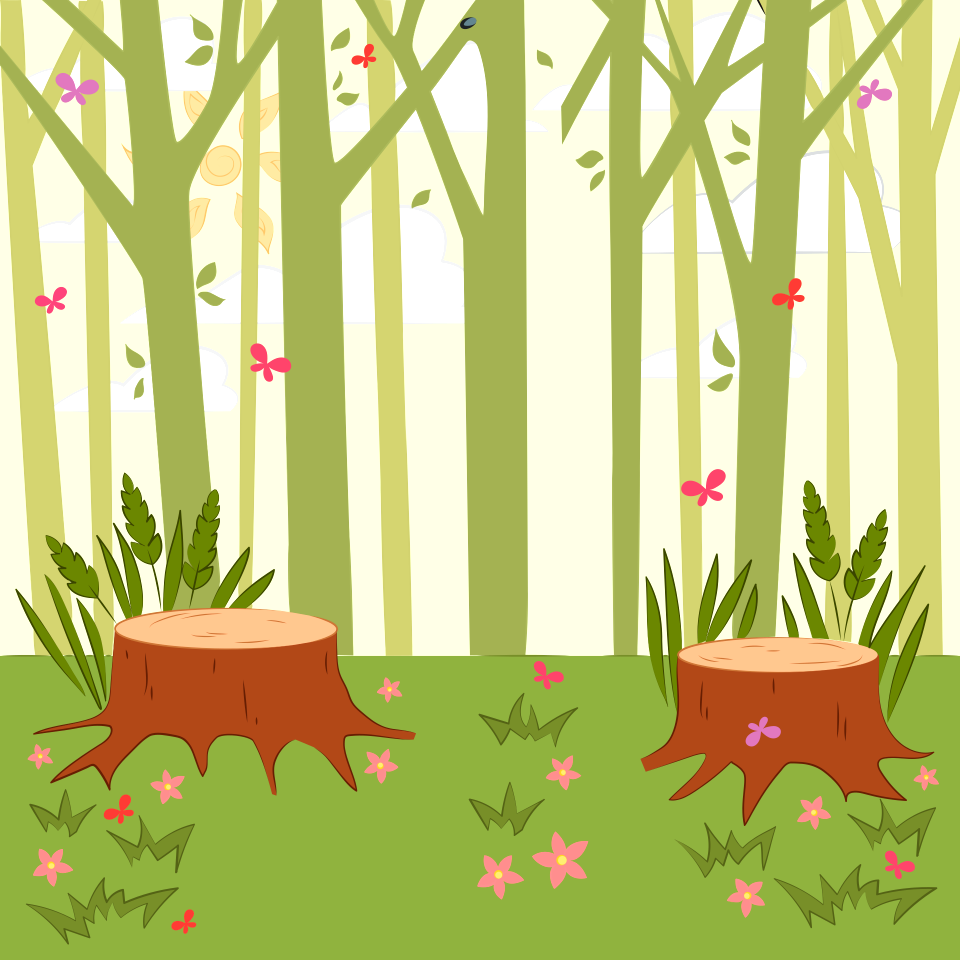 Tree stumps. Free illustration for personal and commercial use.