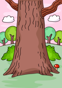 Tree trunk. Free illustration for personal and commercial use.