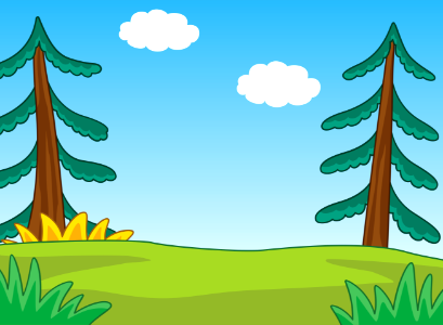 Two trees. Free illustration for personal and commercial use.