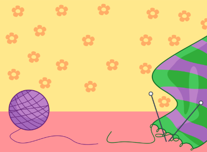 Ball of yarn. Free illustration for personal and commercial use.