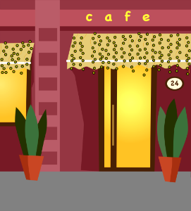 Cafe. Free illustration for personal and commercial use.