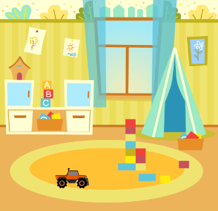 Children room. Free illustration for personal and commercial use.
