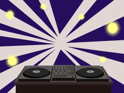 Dj equipment. Free illustration for personal and commercial use.