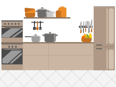 Kitchen. Free illustration for personal and commercial use.