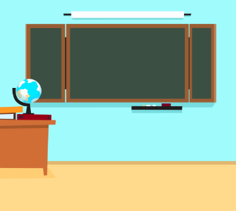 School classroom. Free illustration for personal and commercial use.