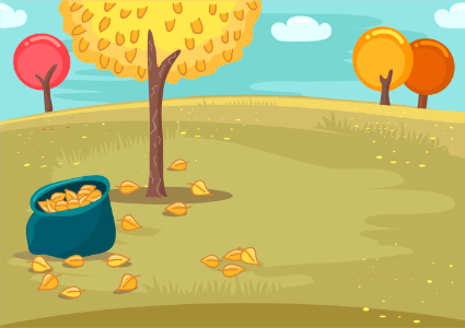 Cleanup fallen leaves. Free illustration for personal and commercial use.