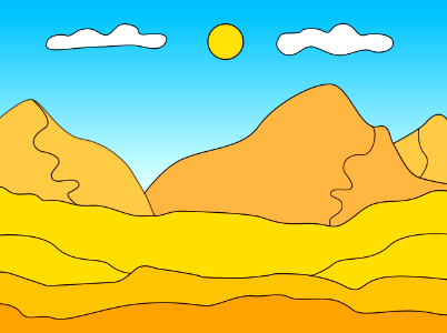 Desert. Free illustration for personal and commercial use.