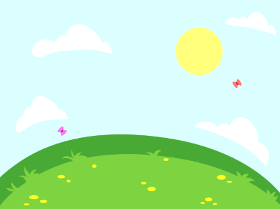 Green meadow. Free illustration for personal and commercial use.