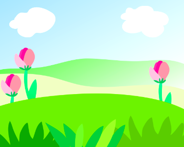 Green meadow. Free illustration for personal and commercial use.