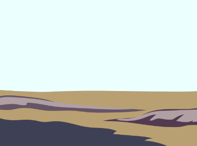 Primitive landscape. Free illustration for personal and commercial use.