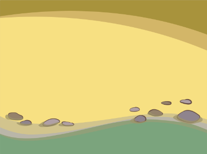 Sand bank. Free illustration for personal and commercial use.