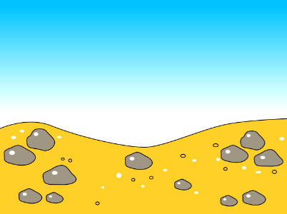 Stones and sand. Free illustration for personal and commercial use.