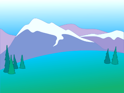 Mountain chains. Free illustration for personal and commercial use.