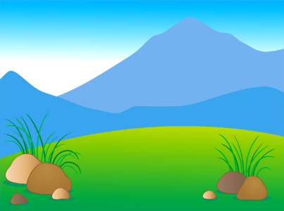 Mountain landscape. Free illustration for personal and commercial use.
