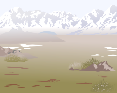 Mountains landscape. Free illustration for personal and commercial use.