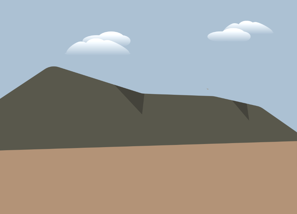 Primitive hill. Free illustration for personal and commercial use.