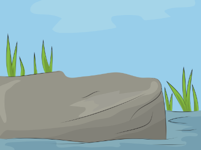 Water rock. Free illustration for personal and commercial use.