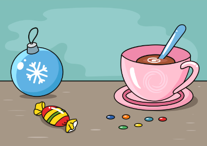 Tea cup. Free illustration for personal and commercial use.
