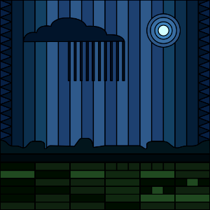 Pixel rain. Free illustration for personal and commercial use.