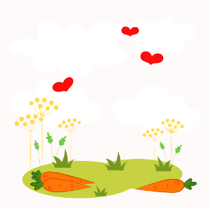 Flying hearts. Free illustration for personal and commercial use.