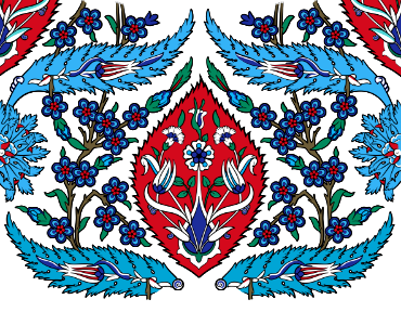 Turkish tiles. Free illustration for personal and commercial use.