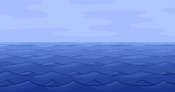 Sea horizon. Free illustration for personal and commercial use.