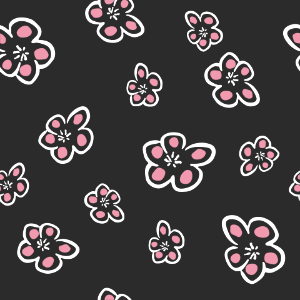 Black background flowers. Free illustration for personal and commercial use.