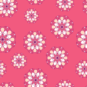 Kaleidoscope flowers. Free illustration for personal and commercial use.