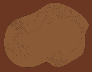 Steampunk shape background shape. Free illustration for personal and commercial use.