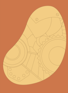 Steampunk shape background shape. Free illustration for personal and commercial use.