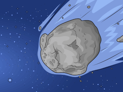 Asteroid. Free illustration for personal and commercial use.