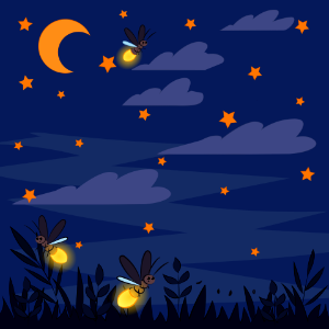 Night sky stars. Free illustration for personal and commercial use.