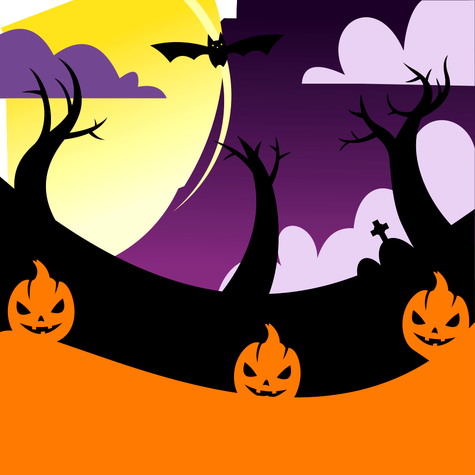 Haunted trees - Free Stock Illustrations | Creazilla