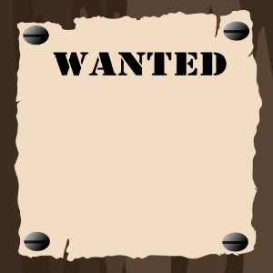 Wanted. Free illustration for personal and commercial use.