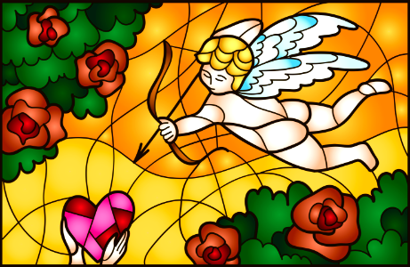 Cupid angel. Free illustration for personal and commercial use.