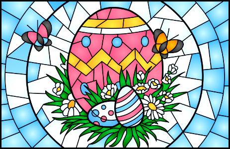 Easter eggs. Free illustration for personal and commercial use.