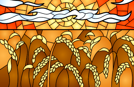 Wheat field. Free illustration for personal and commercial use.