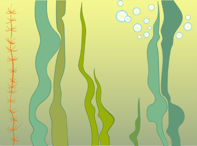 Underwater bubbles. Free illustration for personal and commercial use.