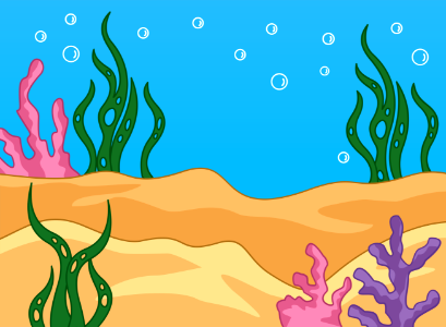 Underwater landscape. Free illustration for personal and commercial use.