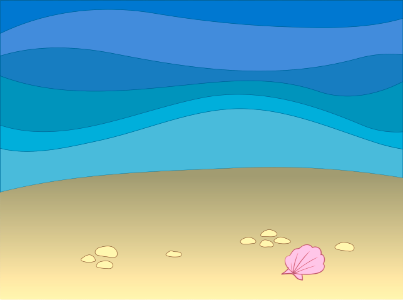 Underwater shell. Free illustration for personal and commercial use.