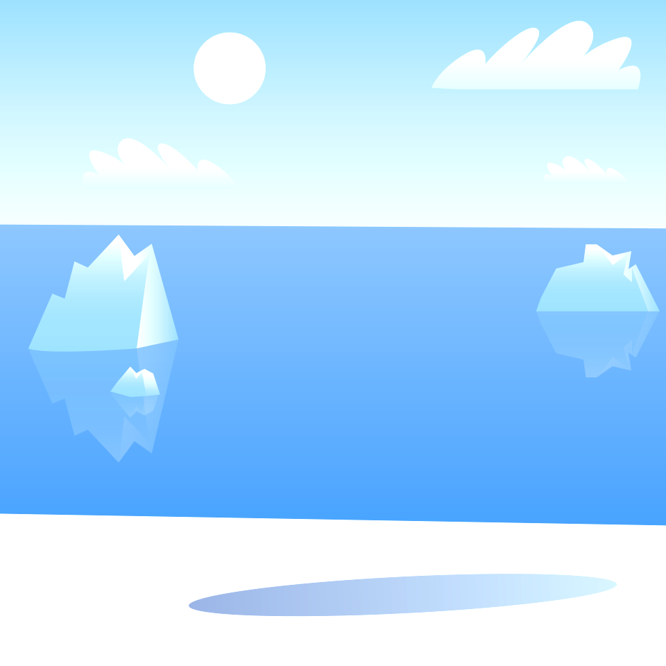 Arctic ice. Free illustration for personal and commercial use.