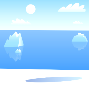 Arctic ice. Free illustration for personal and commercial use.
