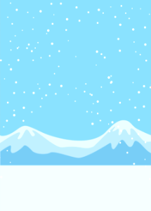 Ice mountains. Free illustration for personal and commercial use.